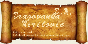 Dragovanka Mirilović vizit kartica